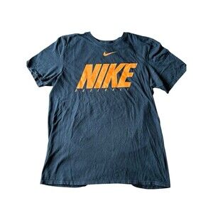 Nike Tee Baseball Black Spellout Short Sleeve T Shirt Mens XL